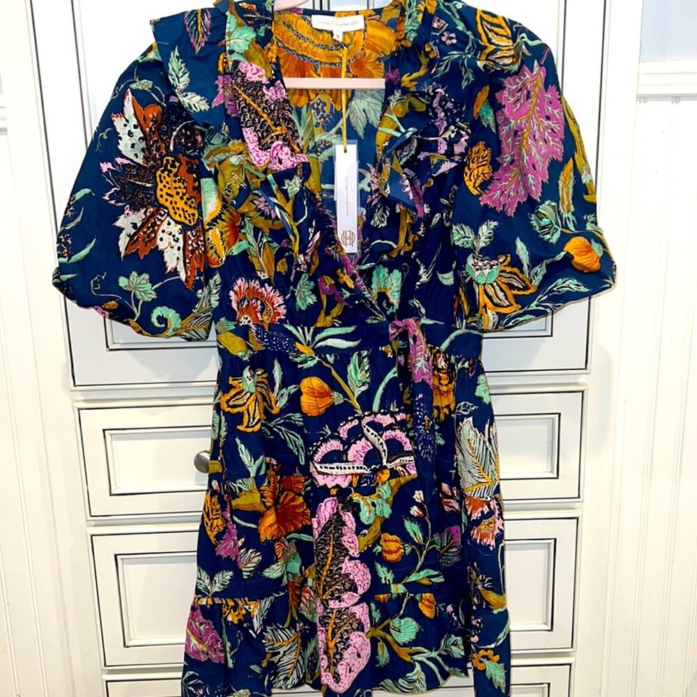 NWT HOUSE OF HARLOW wrap floral dress